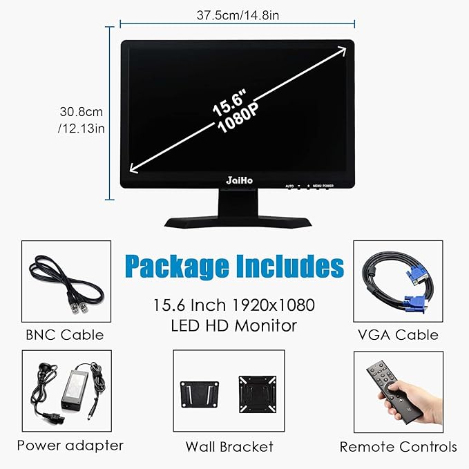 JaiHo 15.6 Inch 60Hz Computer Monitor - Image 8