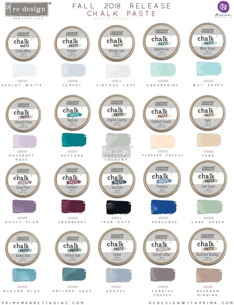 Prima Marketing Inc. REDESIGN CHALK PASTE, Aquamarine