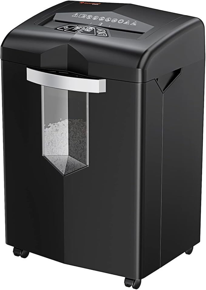 Bonsaii Heavy Duty Paper Shredder, 20 Sheet 40 Mins Large Office Crosscut by bonsaii