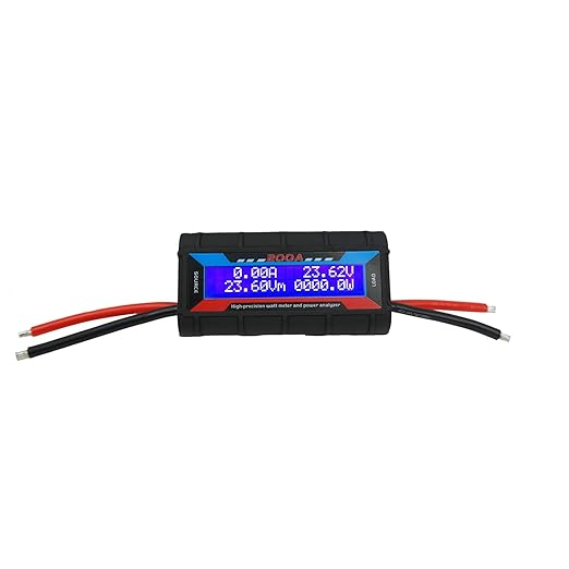 Proshopping 200A RC Watt Meter, High Precision Power Analyzer, DC 0-60V Volt by Proshopping
