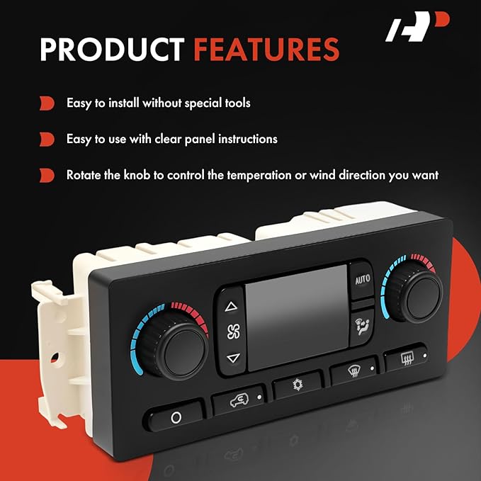 A-Premium Automatic Climate Control Module A/C & Heater Control Panel Compatible - Image 4