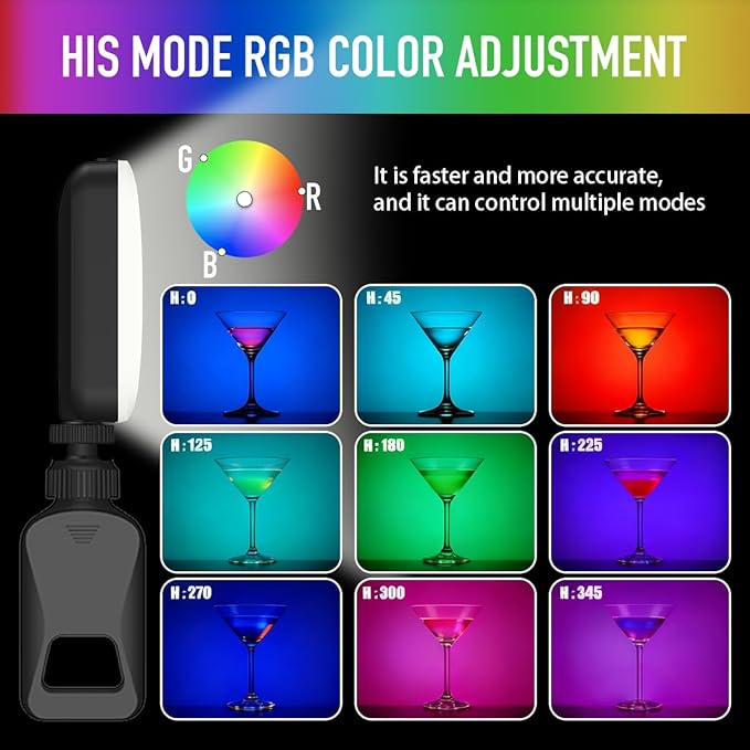 Selfie Light with Built in Power Bank, 96+ CRI Studio Lighting - 2000mAh - Image 3
