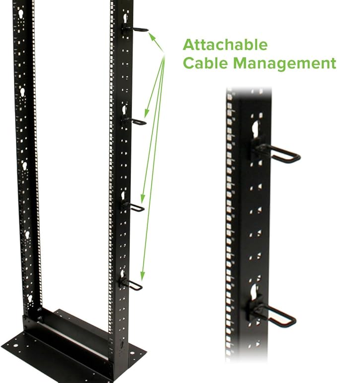 NavePoint 45U 2 Post Open Frame Server Rack - Image 6