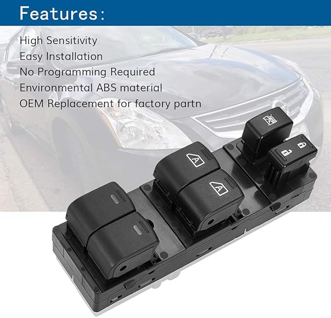 ZAPOSTS 2+14 Metal Pins.Master Power Window Switch Fit - Image 4