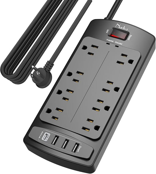 Surge Protector Power Strip by Nuetsa
