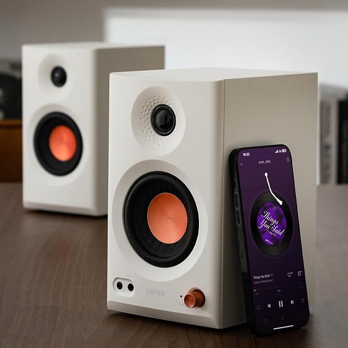 Edifier MR3 Powered Studio Monitor Speakers, Hi-Res Audio Certified Bluetooth - Image 5