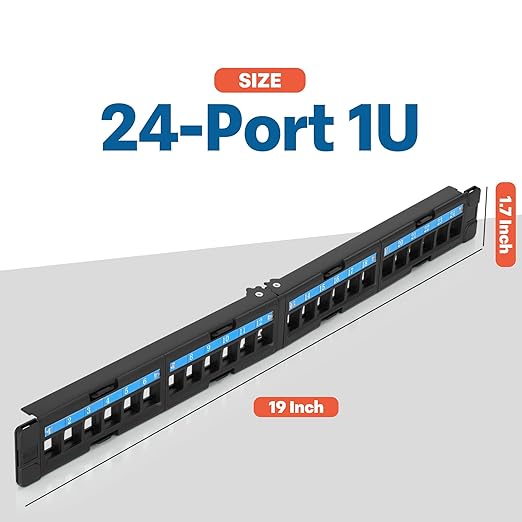 Everest 24 Port Keystone Patch Panel - Image 2