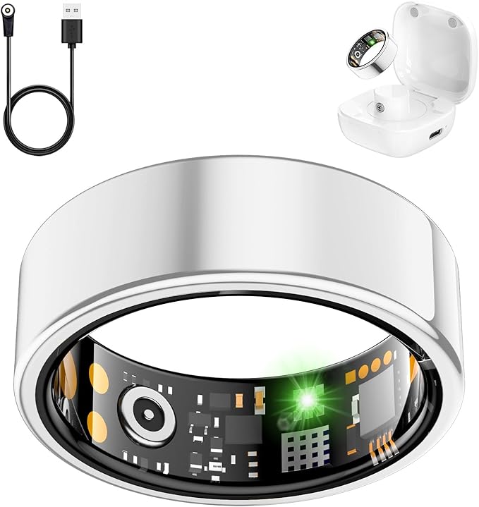 Smart Health Ring for Women Men, Fitness Tracker Ring by Unknown