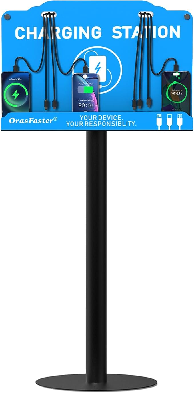 Orasfaster Floor Standing Cell Phone Charging Station Multi-Device Station by Orasfaster
