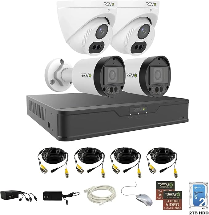 Revo Hybrid 8CH 4K Security System, 2TB Video Surveillance Grade HDD, 4X 4K - Image 3