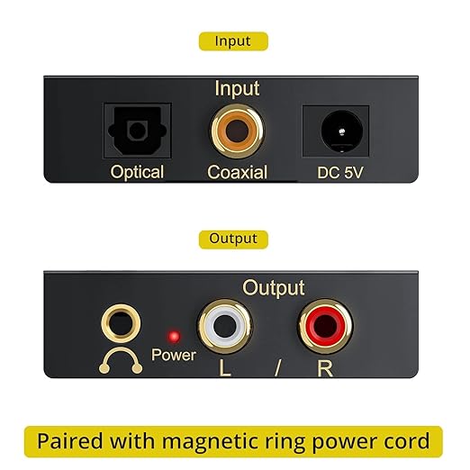 PROZOR 192Khz Digital to Analog Audio Converter Support 5.1CH Optical to RCA - Image 2