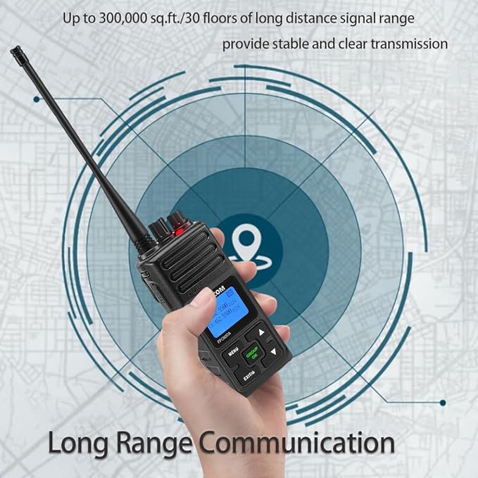 SAMCOM Two Way Radio with Shoulder Speaker Mic, 5W High Power 2 Way Radios Long - Image 4