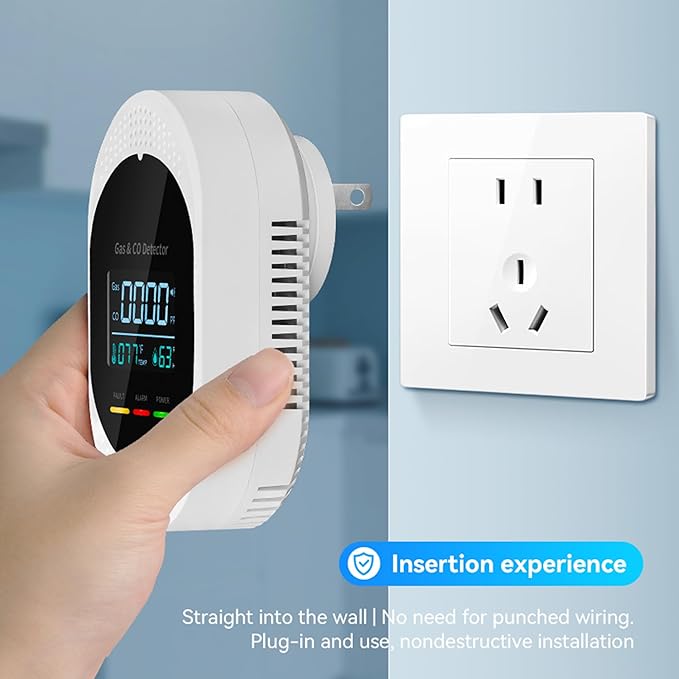 4PCS 4-in-1 Carbon Monoxide & Natural Gas Detectors - Image 8