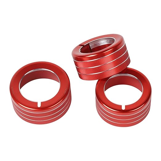 JeCar Air Conditioner Button Trim Cover Aluminum Alloy Knob Cover Compatible - Image 2