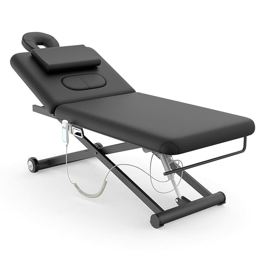 Electric Massage Table, Electric Lift Motor Height adjustable and Manual by Brandpouseayar