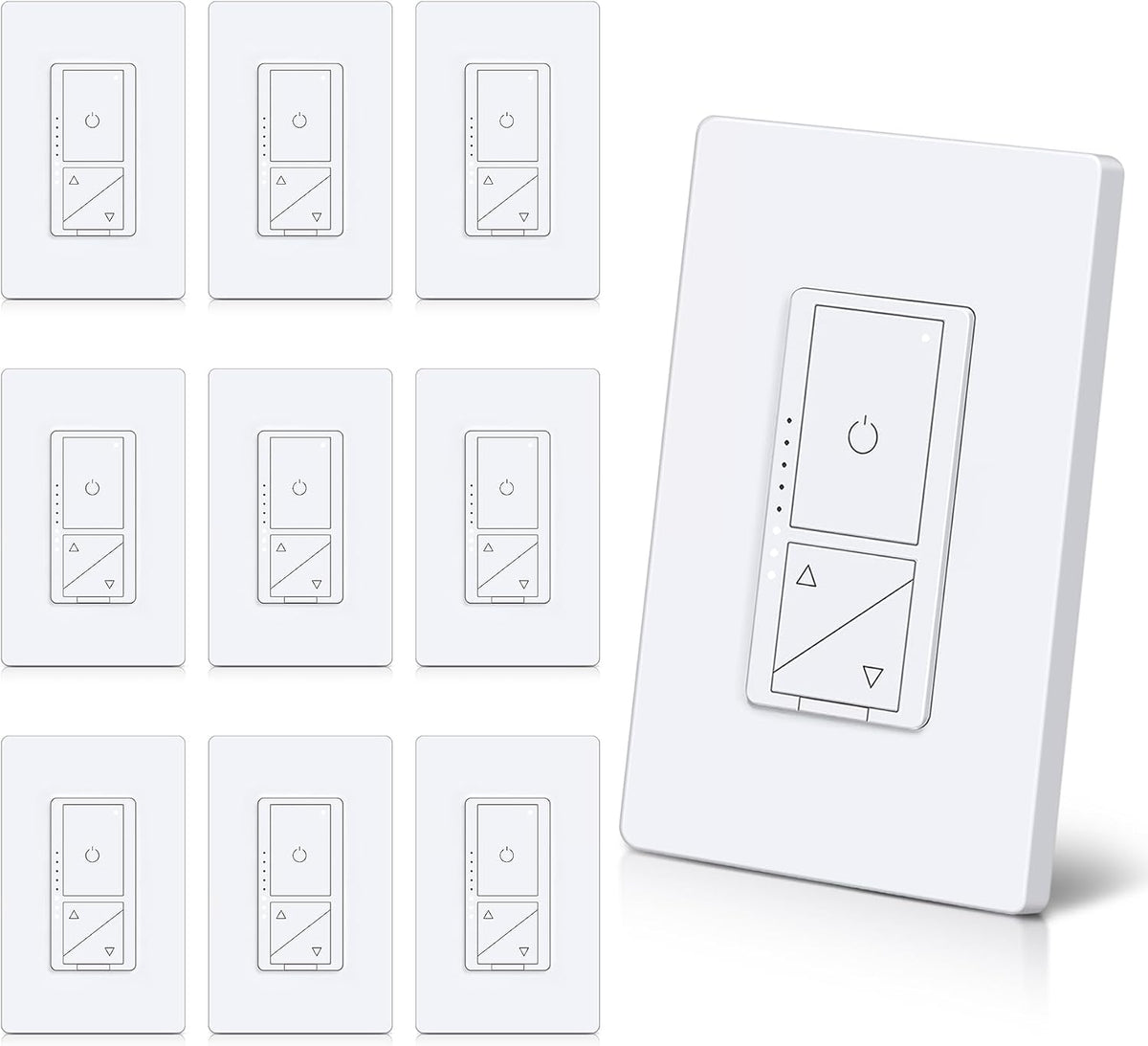 BESTTEN 10 Pack Super Slim Digital Dimmer