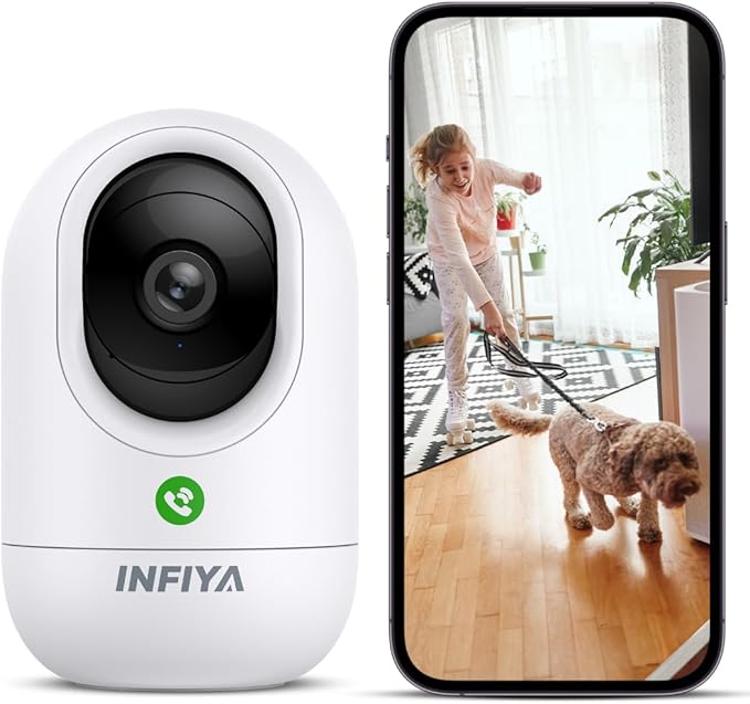 INFIYA 2K Baby Camera-WiFi Home Security Cameras Indoor via One-Tap Call by INFIYA
