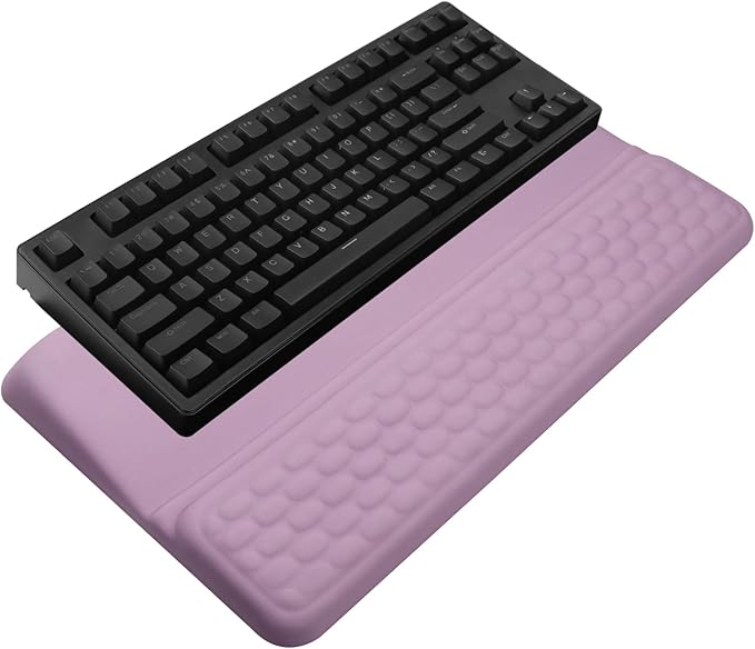 Computer Keyboard Stand with Wrist Rest, Ergonomic Tilted Keyboard Holder by KEPUTAIER