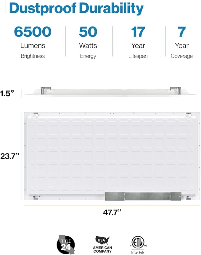Sunco 24 Pack 2x4 LED Flat Panel Light Drop Ceiling Office Shop Commercial - Image 6