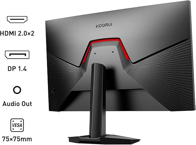 KOORUI 27" Gaming Monitor, 200Hz 1ms Fast IPS, WQHD HDR 400 Display, DCI-P3 95% - Image 10