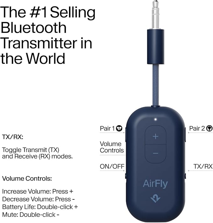 Twelve South AirFly Pro 2 Bluetooth 5.0 Transmitter/Receiver - Image 3