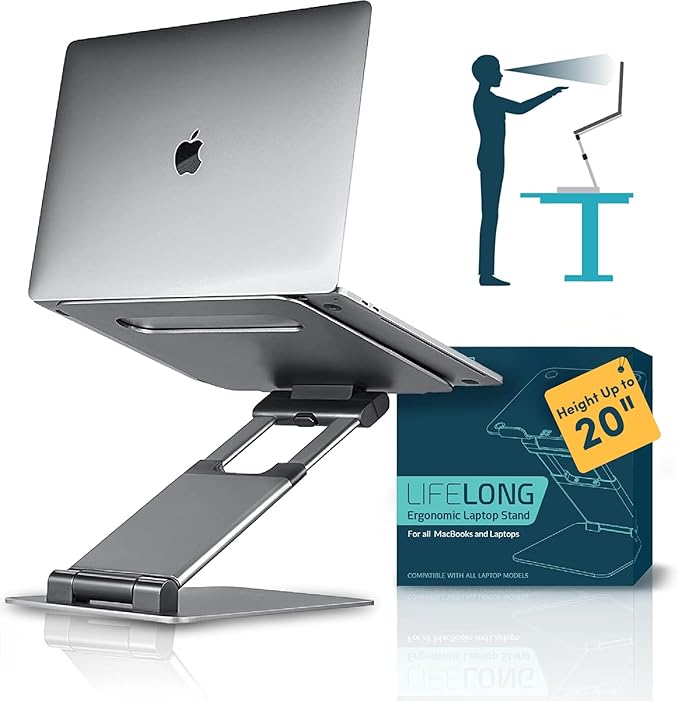 Lifelong Ergonomic Adjustable Laptop Stand by LIFELONG