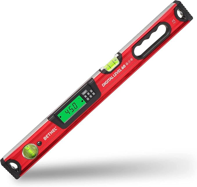 BETHEL 24 inch Digital Magnetic Level, LCD Smart Display Torpedo Level Tool by BETHEL