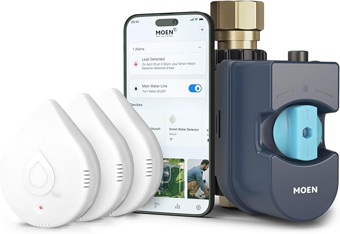 Moen Flo Smart Water Monitor and Automatic Shutoff Sensor, Wi-Fi Connected - Image 3