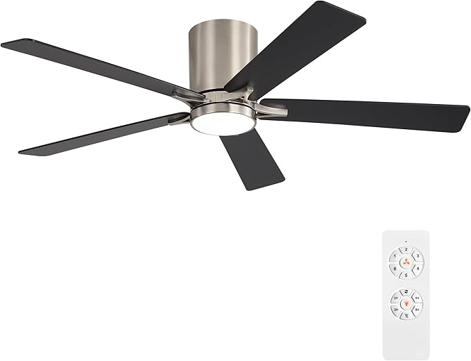 WINGBO 48" DC Flush Mount Ceiling Fan by HomePage