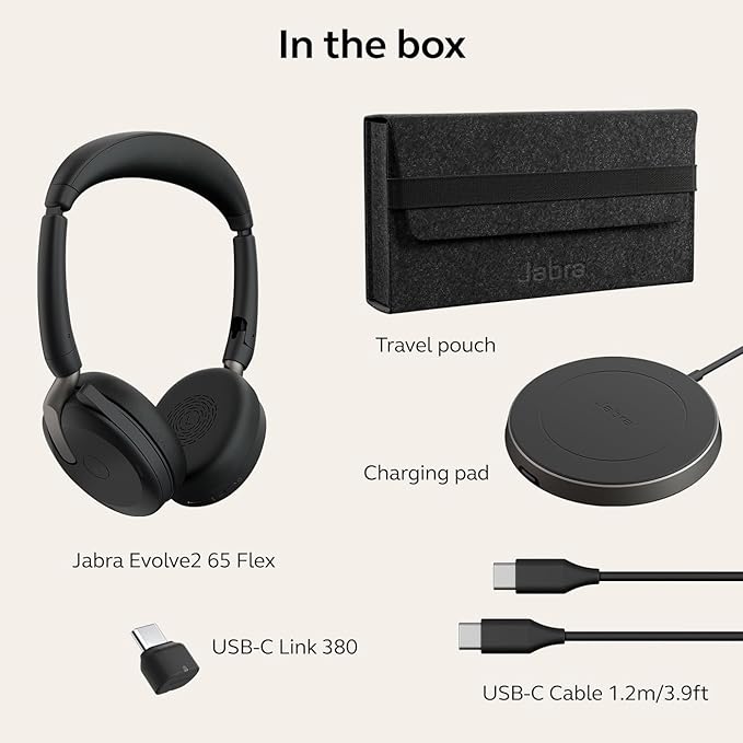Jabra Evolve2 65 Flex Stereo Headset - Image 8