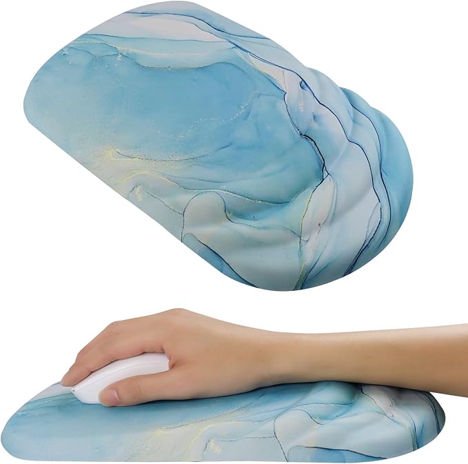 Mouse Pad Wrist Wrist Rest, Comfortable Memory Foam Wrist Rest, Non-Slip PU Base by KEPUTAIER