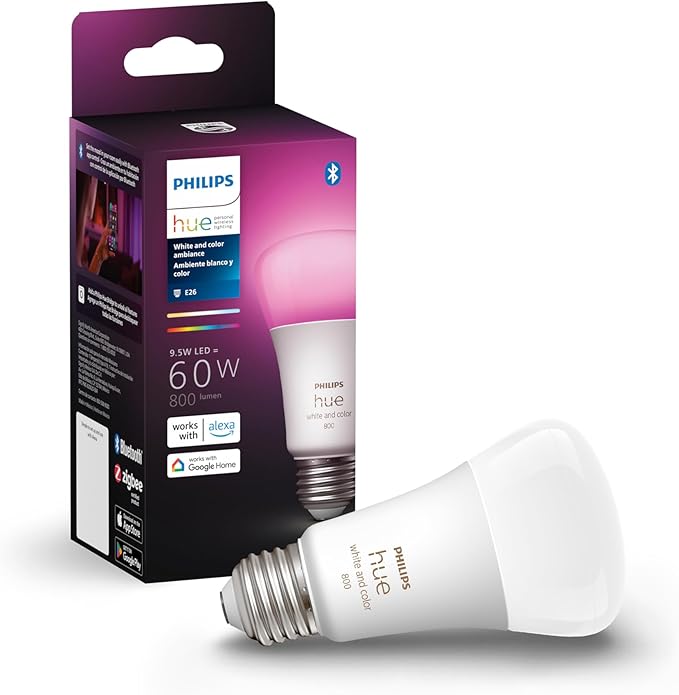Philips Hue Smart 60W A19 LED Bulb by PhilipsHue
