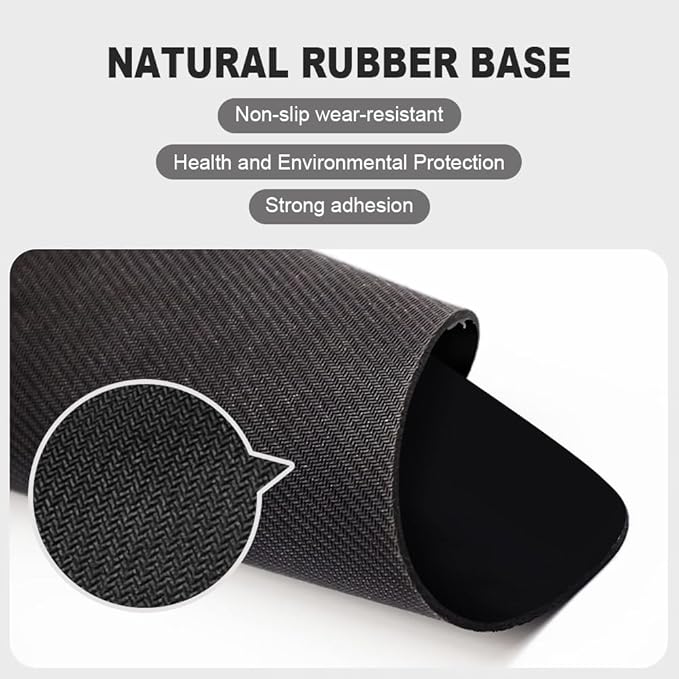 Black Wave of Kanagawa Square Mouse pad, Waterproof, Anti Slip Rubber Base - Image 4
