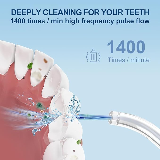 Dental Flosser with 5 Modes, Cordless Travel Dental Flosser, Rechargable - Image 5