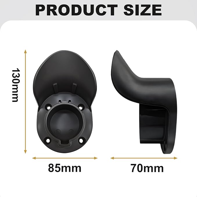 LEISHENG ENERGY EV Charger Holder Wall Mount, SAE J1772 Nozzle Holster Dock and - Image 2