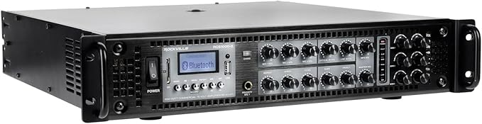 Rockville RCS1000-6 1000W 6-Zone Commercial Amplifier, USB/SD Inputs, Echo Mic - Image 2