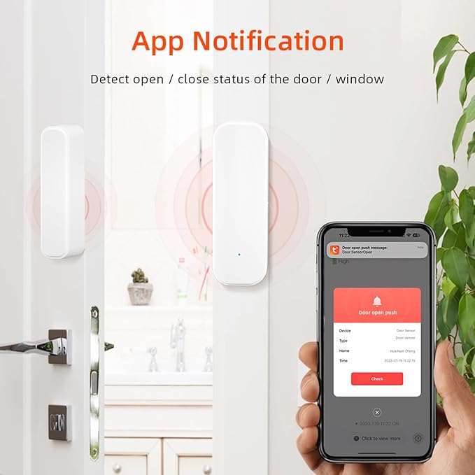 WiFi Door Sensor Window Detector: Smart Magnetic Door Open Detector - Image 2