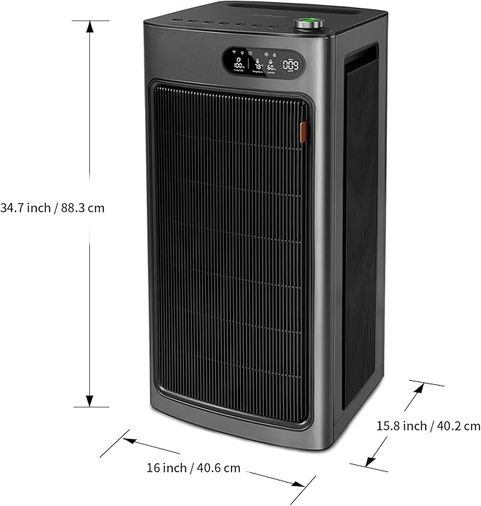Jafända Air Purifier for Home Office Room Up to 6862 ft², Dual Carbon Air - Image 8