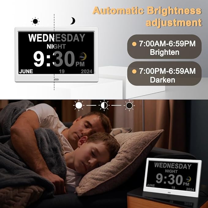 CAZOKASI Extra Large Impaired Vision Digital Alarm Clock - Image 5