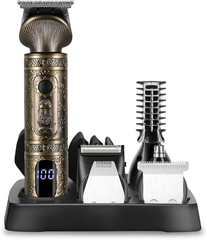 Scttomon Beard Trimmer Kit Professional Hair Clipper Zero Gapped T-Blade - Image 9