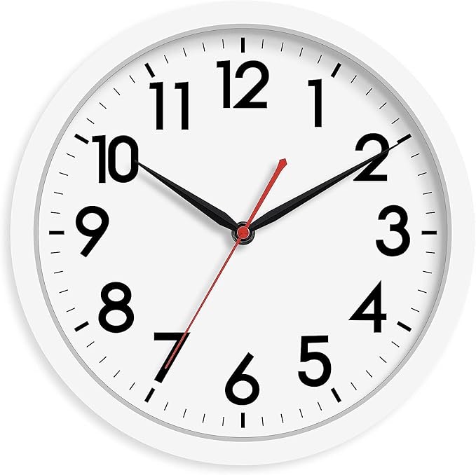 AKCISOT 14 Inch Wall Clock Silent Non Ticking Modern Wall Clocks Battery by Akcisot