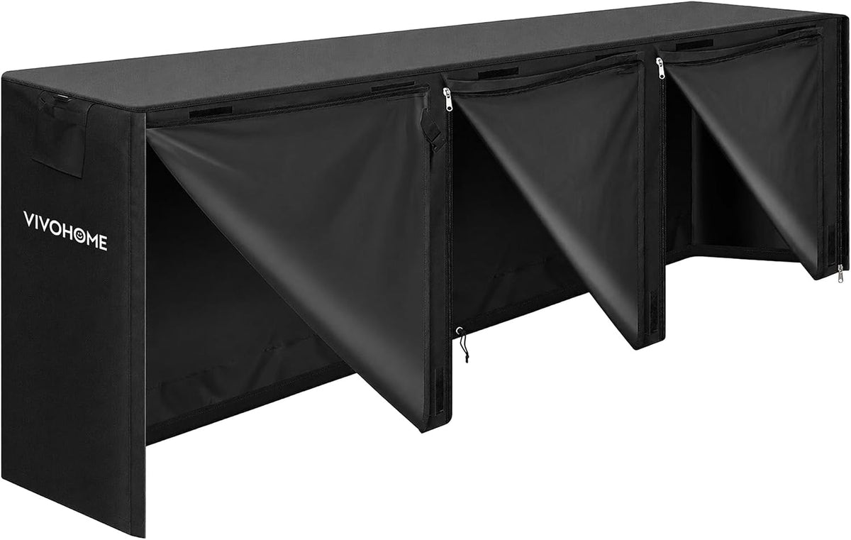 vivohome 12ft waterproof outdoor firewood log rack cover, main product view