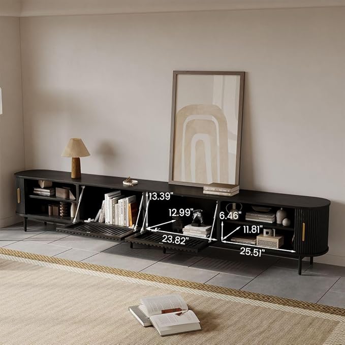 POVISON Sliding Tambour Door TV Stand - Image 5