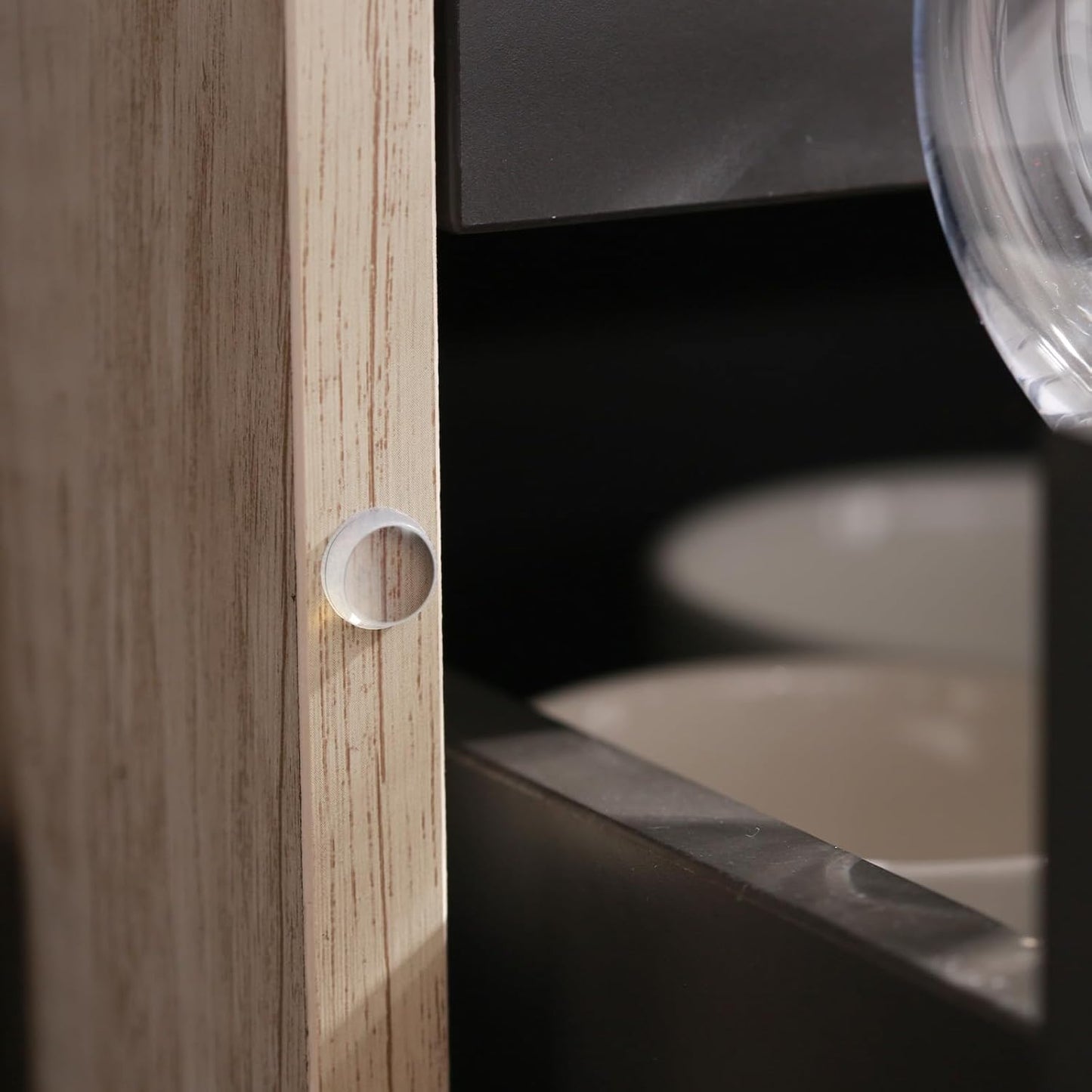 300 Pieces Cabinet Door Bumpers – Clear 0.47 Inch Round Silicone Self Adhesive Rubber Bumper Pads for Cabinets, Drawers & Furniture