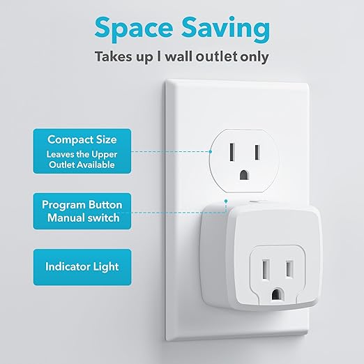HBN Remote Control Outlet with 100FT RF Signal, Wireless On Off Switch Plug - Image 5
