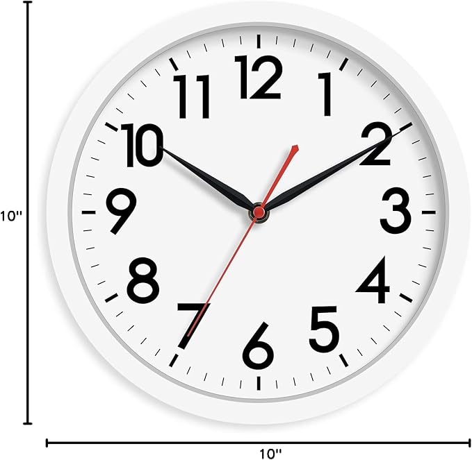 AKCISOT Wall Clock Silent Non Ticking Modern Wall Clocks Battery Operated 10 - Image 9