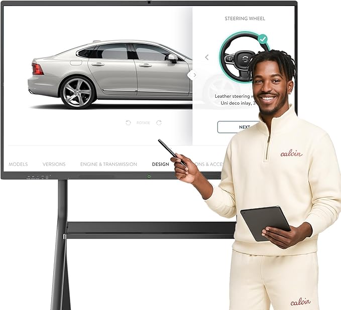 QIXZOCV 65" Smart Board, Interactive Whiteboard, 4K Electronic Board, UHD by QIXZOCV