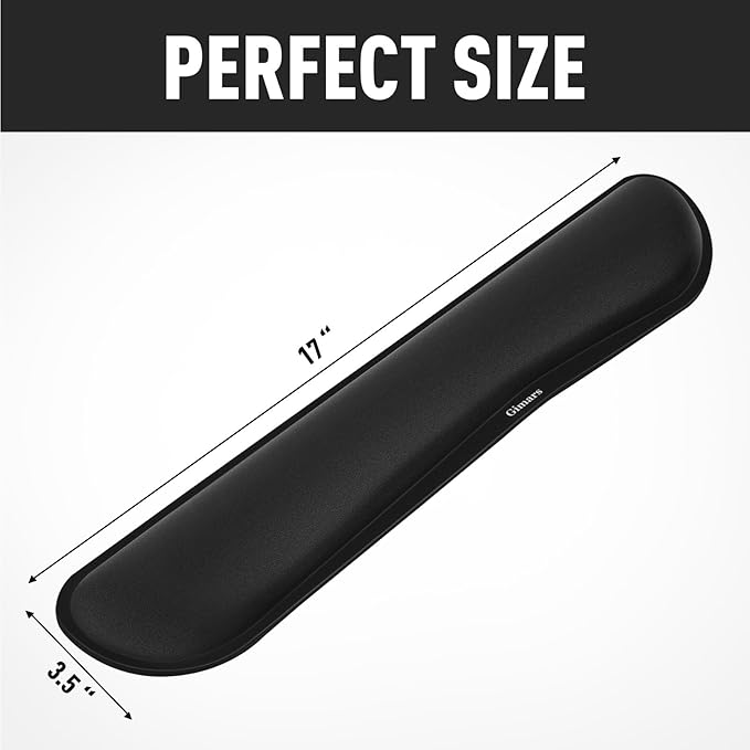 Gimars 63D High-Density Thicken Memory Foam Keyboard Wrist Rest, 17.3'' Enlarge - Image 6