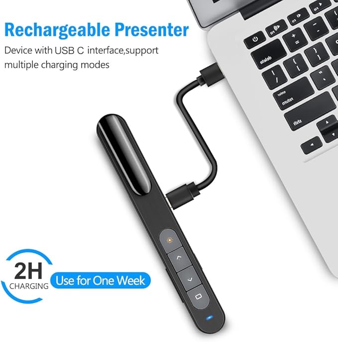 DinoFire USB C Rechargeable Presentation Remote - Image 3