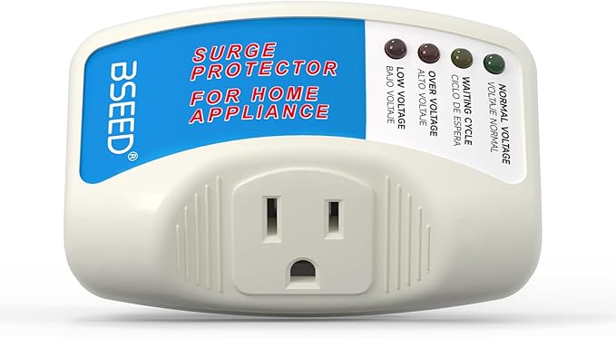 BSEED Surge Protector for Refrigerator, Single Outlet Surge Protector Plug in by BSEED